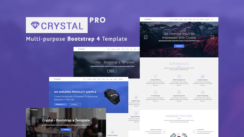 Crystal - Bootstrap Template - 世界杯在线直播kaijiecheng